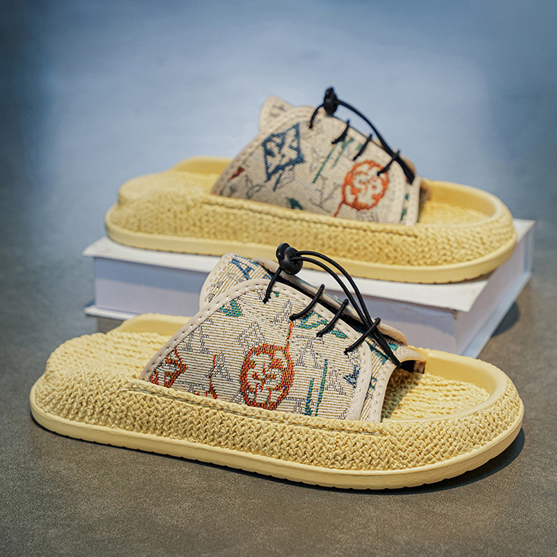 Street Fashion Walking - Erkek slip-on terlik yaz yeni hafif