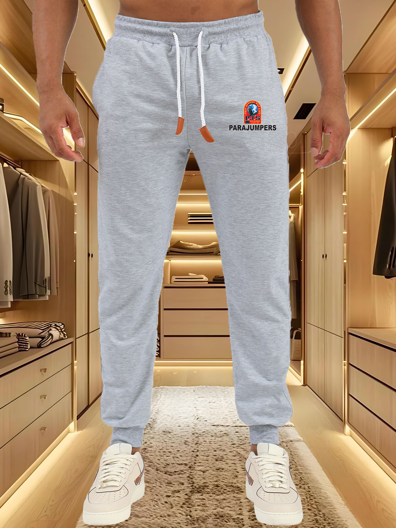 Street Fashion Logo - Erkekler koşucu pantolonu Parajumpers renkli kalkan