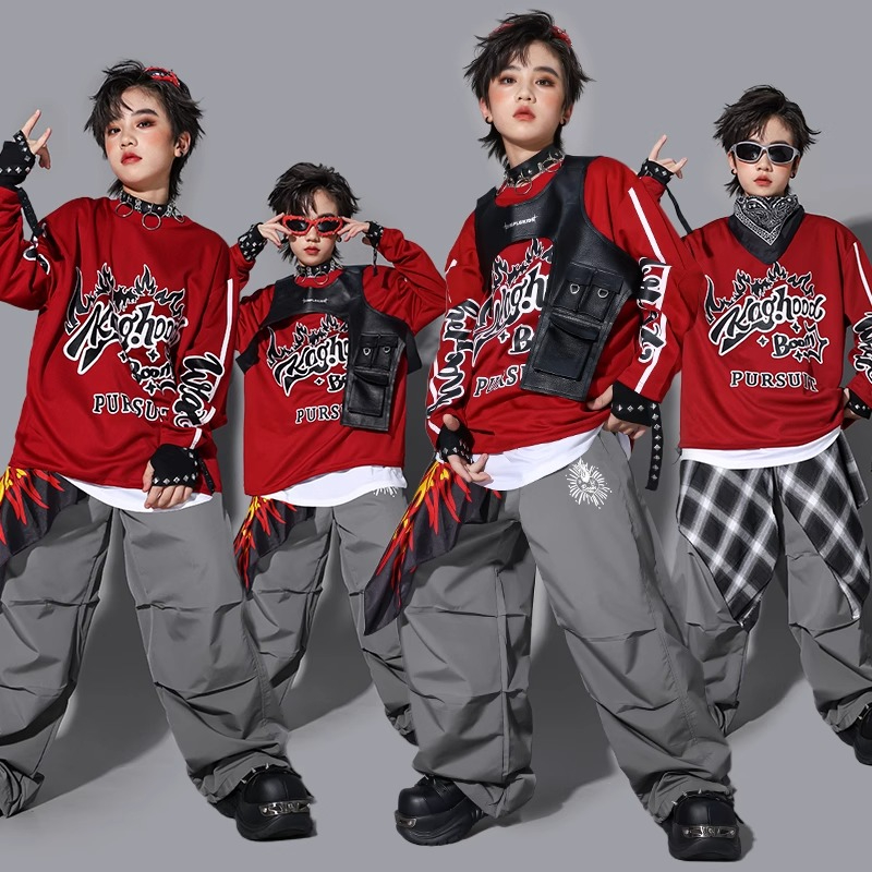 Street Fashion Boy - Erkekler K-pop Kazak Moda Yelek Bol