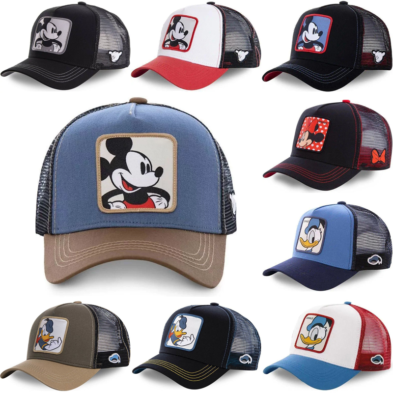 Street Fashion Baggy - Kawaii Mickey kamyon şoförü şapkası örgü