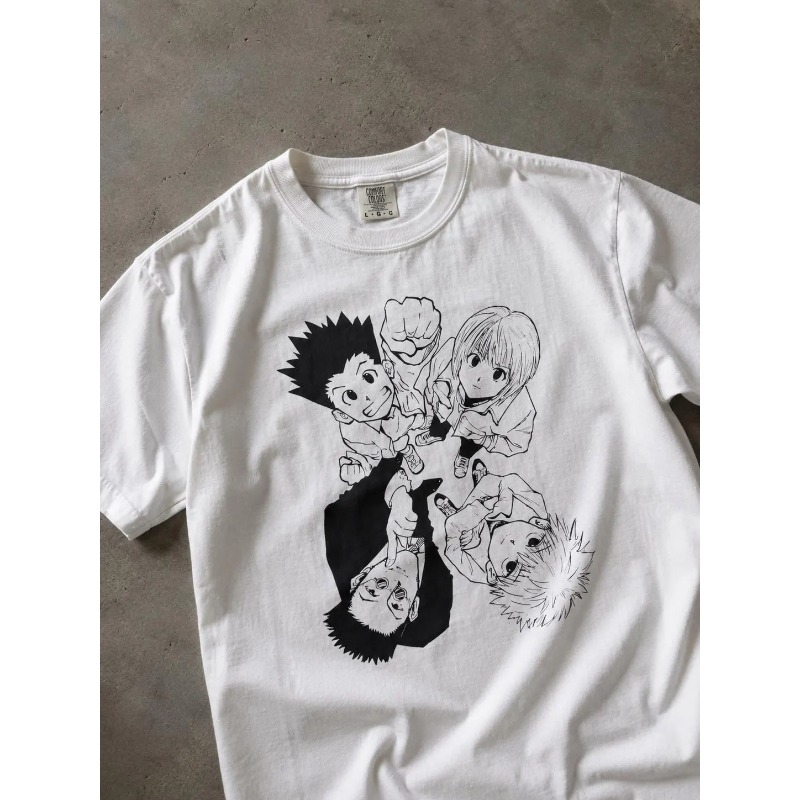 Street Fashion Japan - HxH Tişört, Retro Sokak Stili Anime