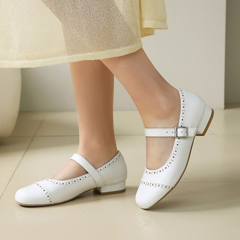 Street Fashion Shoes - 2026 İlkbahar/Yaz Modası Pembe Kadın Yuvarlak