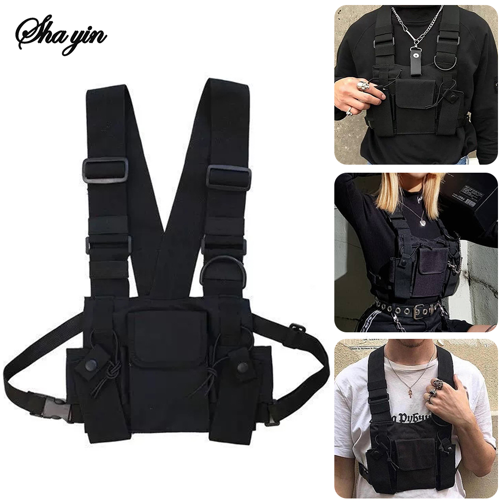 Street Fashion Baggy - Fonksiyonel Taktik Göğüs Çantası Kadın Moda