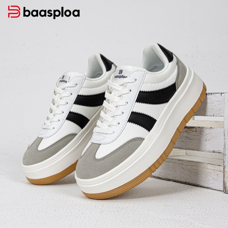 Street Fashion Walking - Baasploa Kadın Platformu Spor Ayakkabı Tıknaz