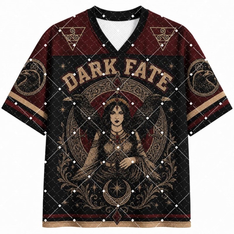 Street Fashion Hip Hop - Dark Fate Cadı Kuzgun Baskılı V