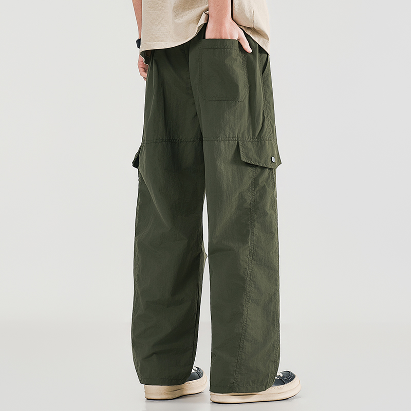 Cargo Pant Wide - Yaz erkek iş kıyafeti geniş bacak
