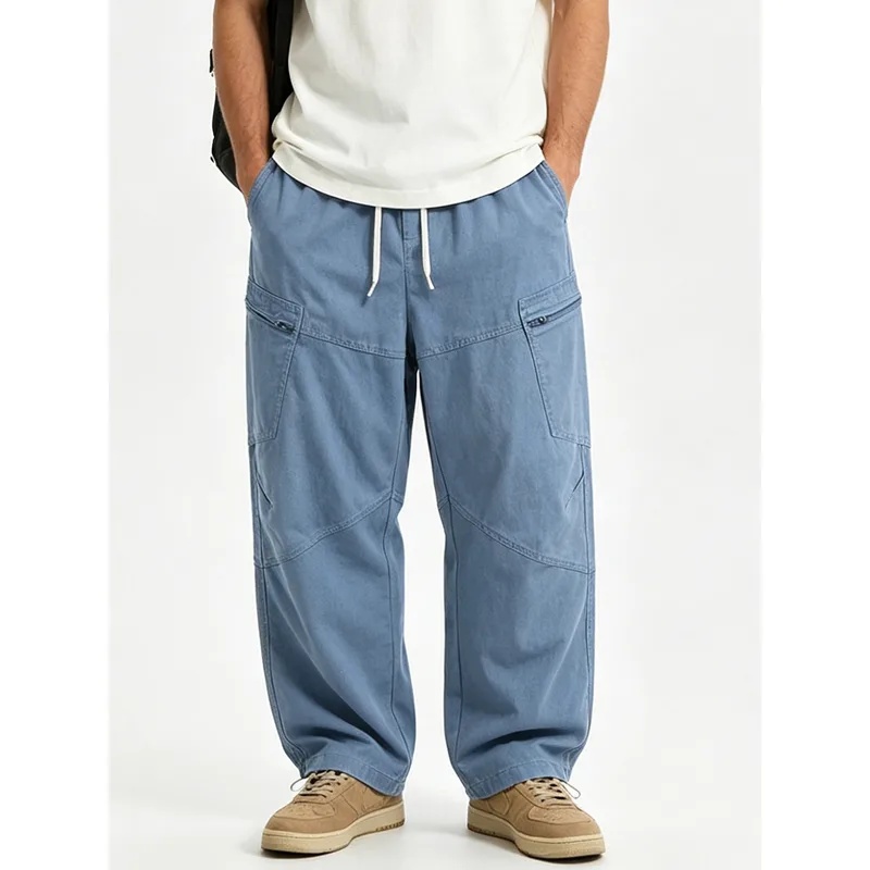 Cargo Pant Wide - Erkek Japon Sokak Giyim Modası Vintage
