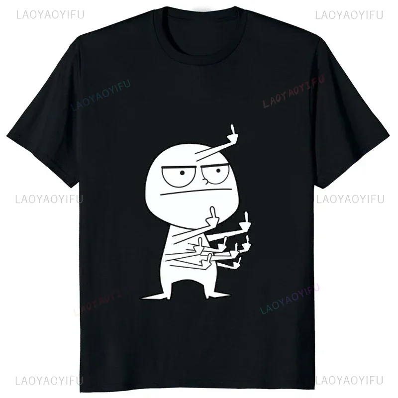 Street Fashion Baggy - Orta parmak komik çılgın baskılı adam