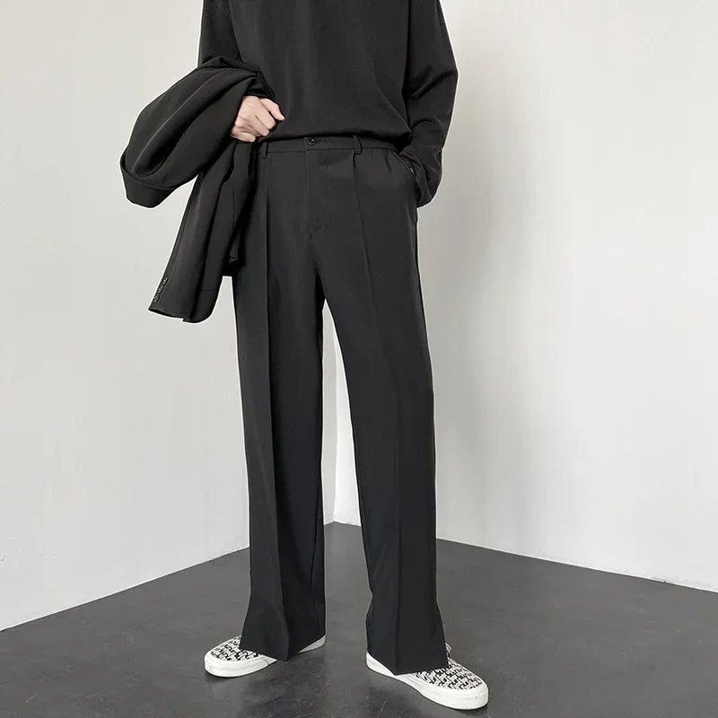 Street Fashion Korea - Kore Modası Erkek Düz Bol Paça