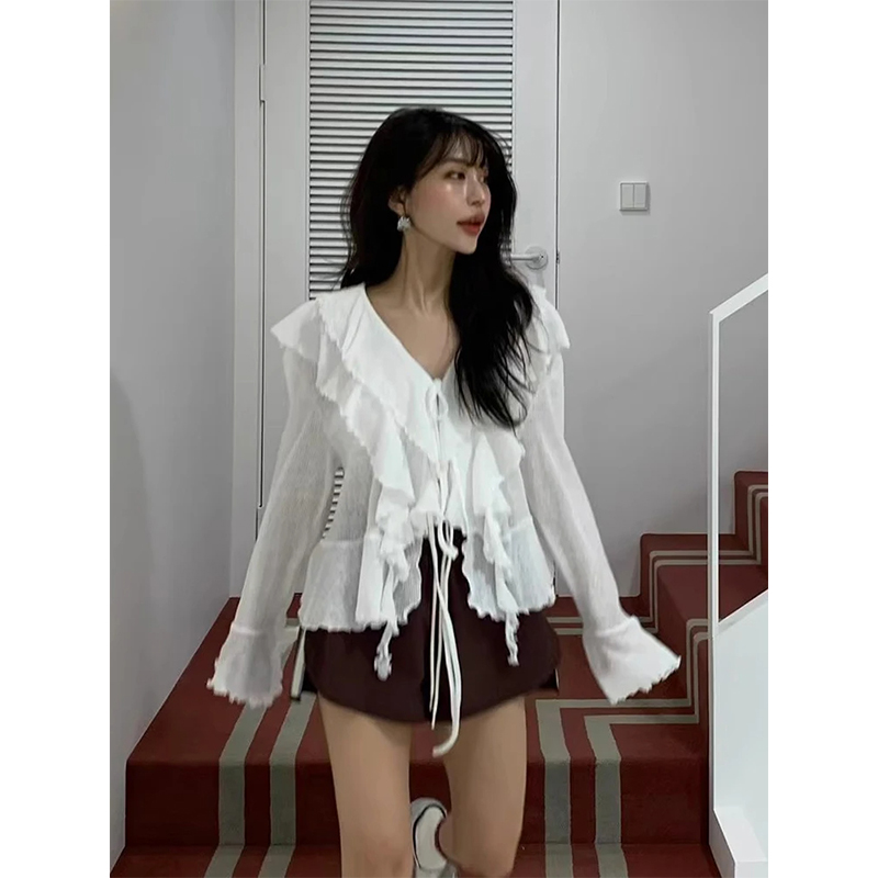 MEXZT Kırpılmış Beyaz Gömlek K - Street Fashion Korea incelemesi ve fiyatı