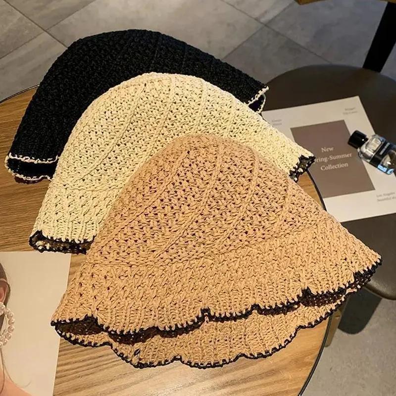 Kenar kadınlar ince kasketleri - Bucket Hat Embroidered incelemesi ve fiyatı