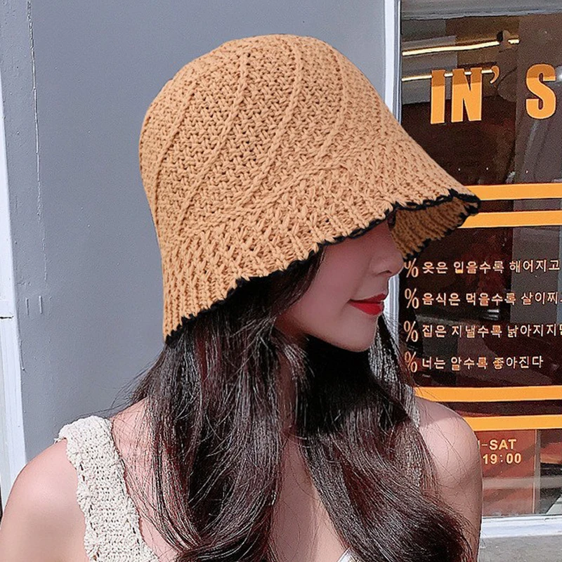 Kenar kadınlar ince kasketleri - Bucket Hat Embroidered incelemesi ve fiyatı
