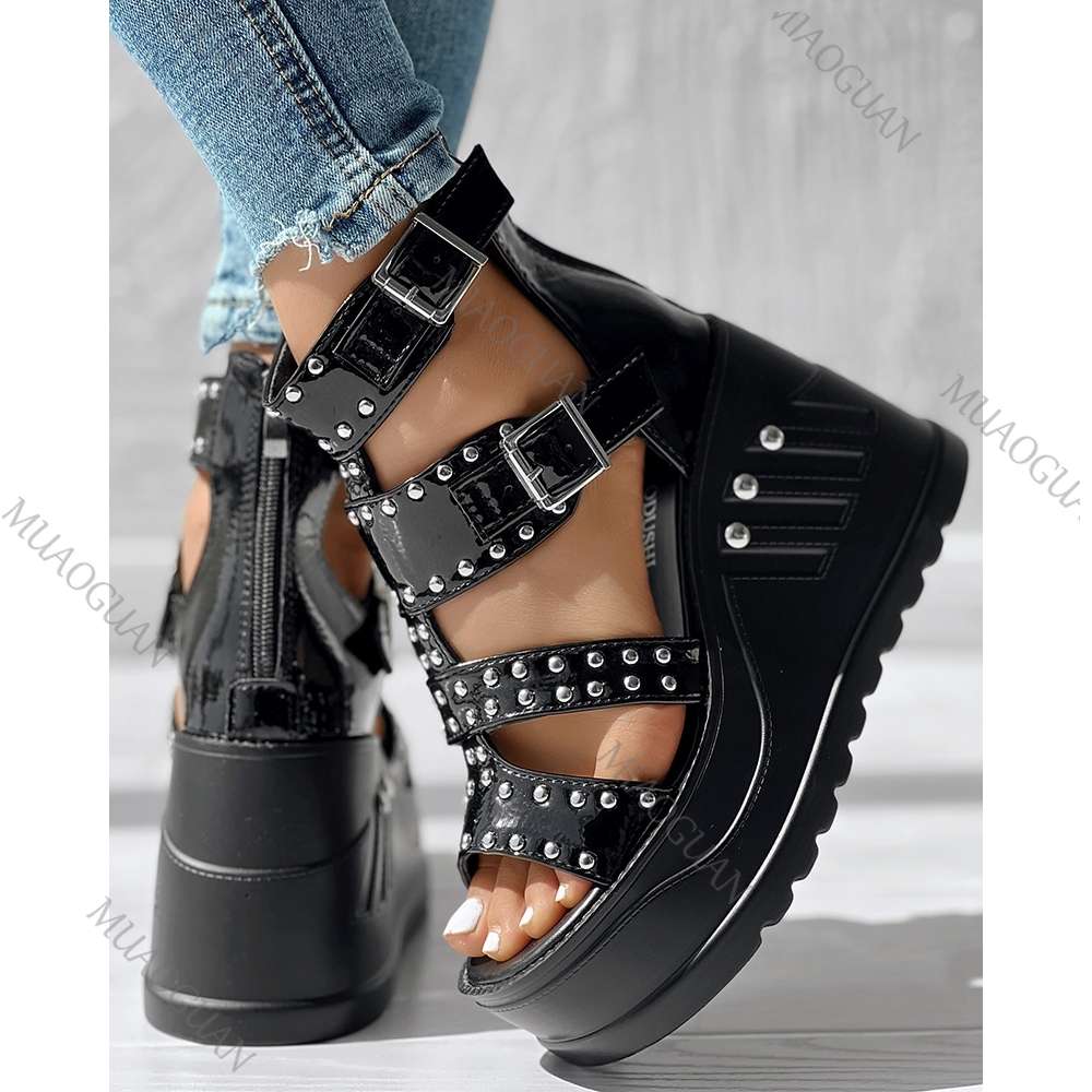 Moda Kadın Peep Toe Siyah Sand - Street Fashion Shoes incelemesi ve fiyatı