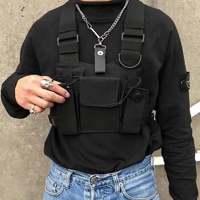 Fonksiyonel Taktik Göğüs Çanta - Street Fashion Baggy incelemesi ve fiyatı