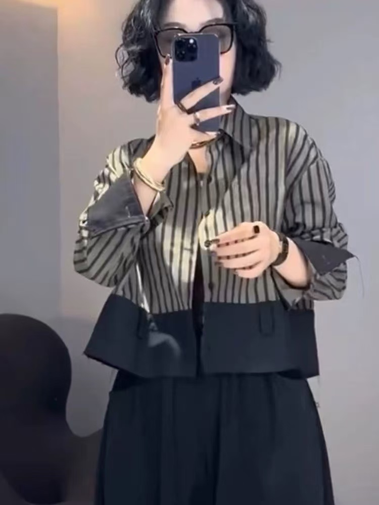 Retro Tasarım Kısa Ceketler Gö - Street Fashion Korea incelemesi ve fiyatı