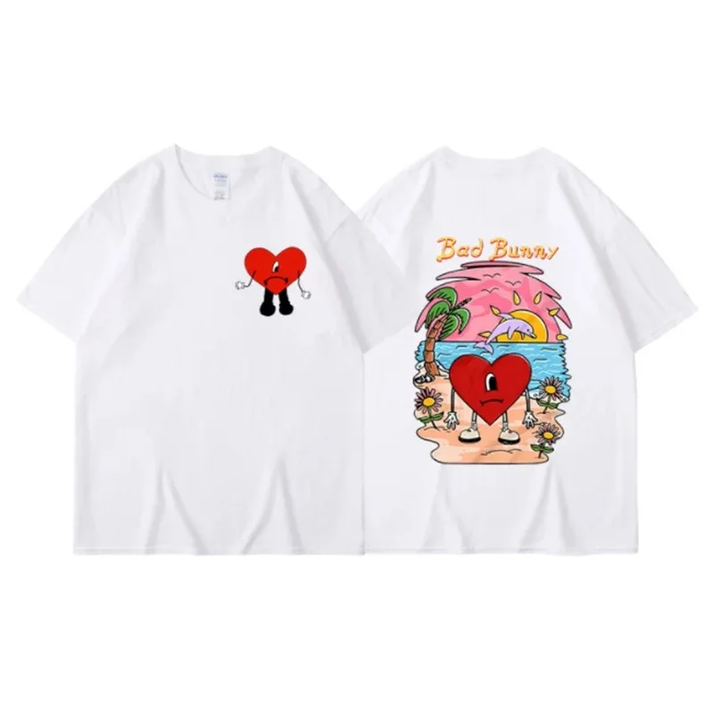 Asya Beden Bad Bunny Tişörtü K - Street Fashion Asian Men incelemesi ve fiyatı