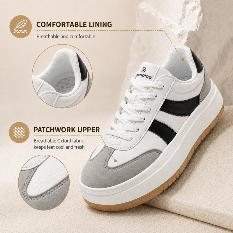 Baasploa Kadın Platformu Spor  - Street Fashion Walking incelemesi ve fiyatı