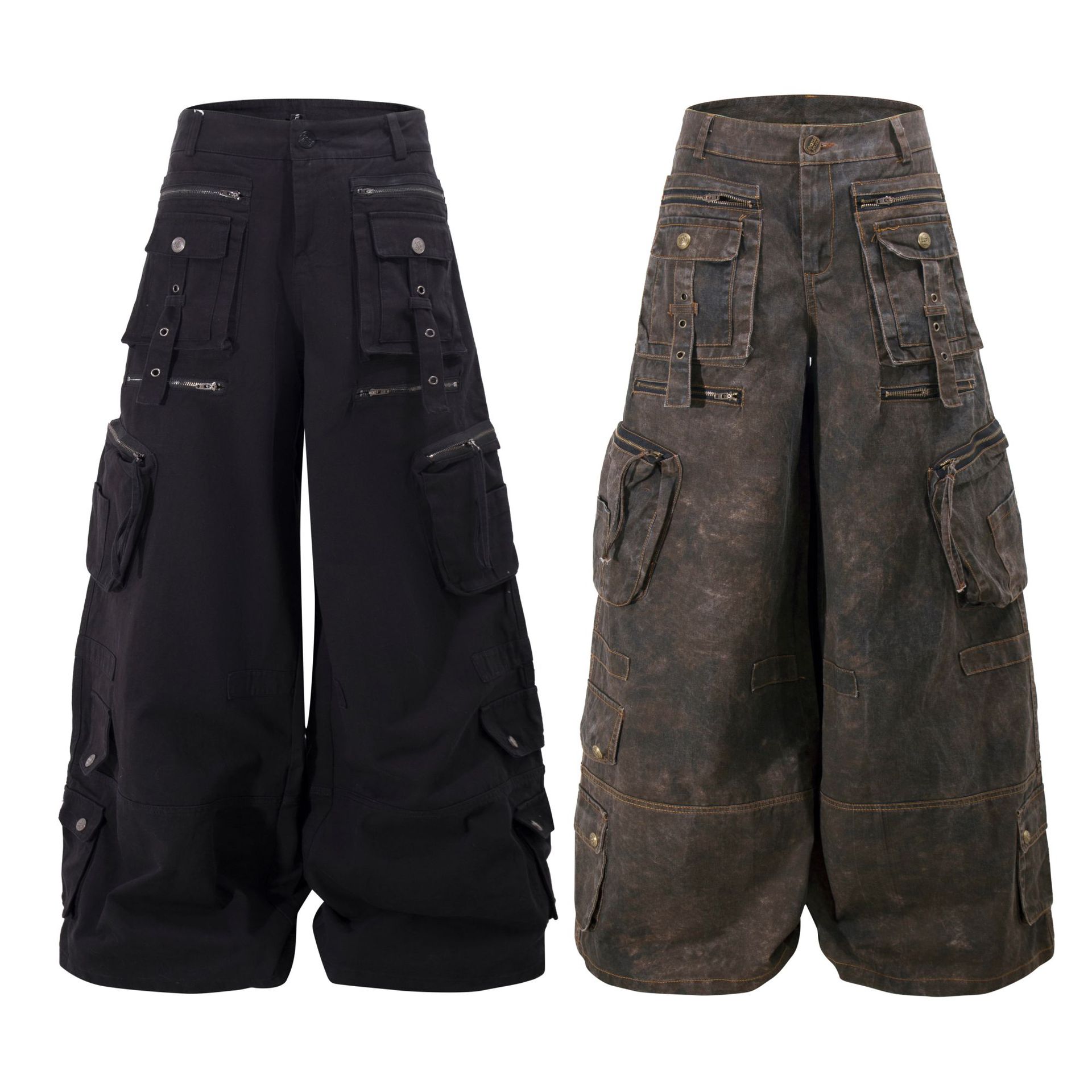 Grunge Techwear Geniş Paça Kar - Cargo Pant Wide incelemesi ve fiyatı