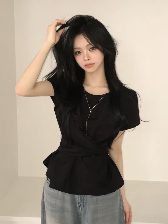 Moda şık beli saran kemerli ba - Street Fashion Korea incelemesi ve fiyatı