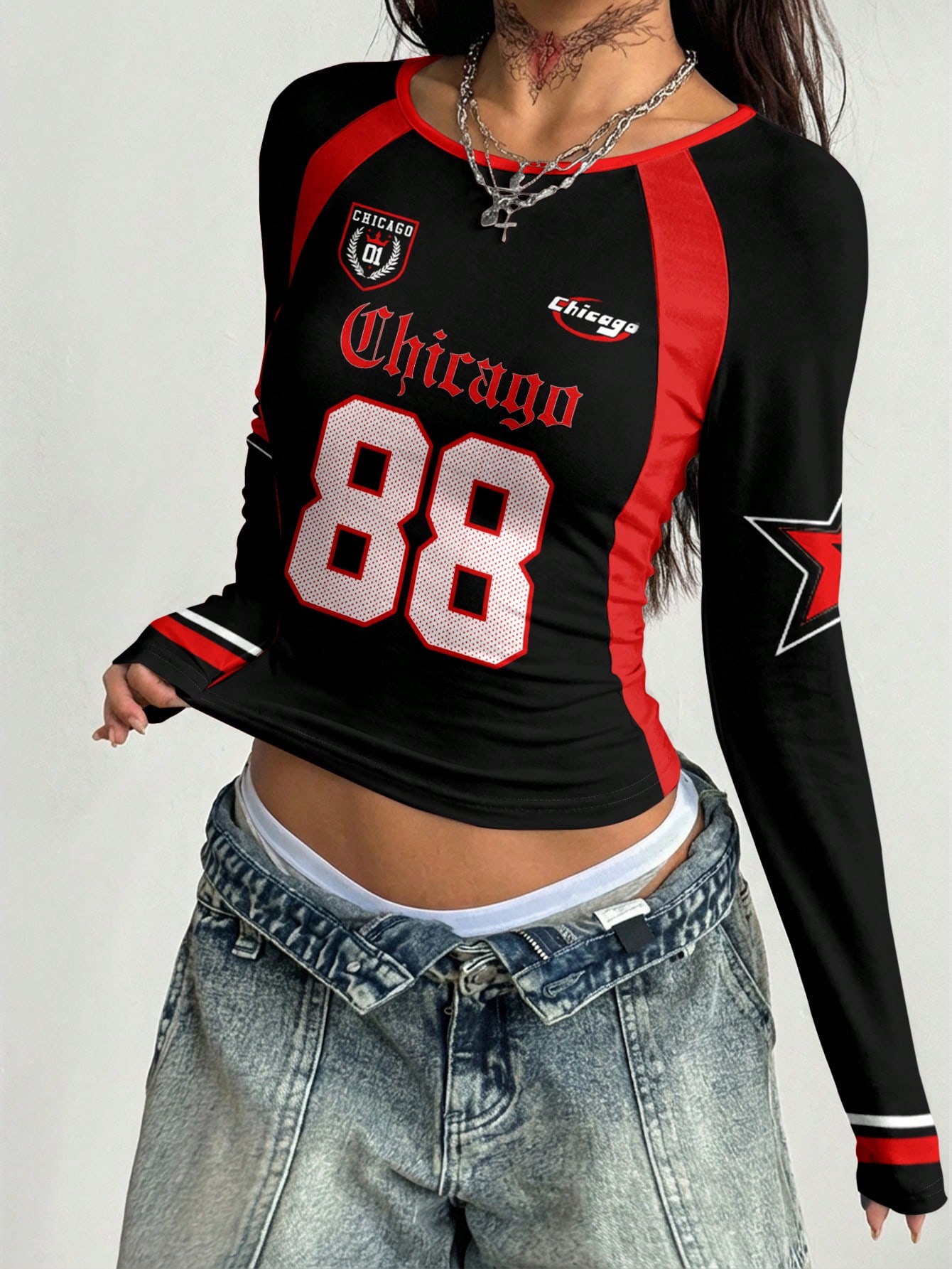 Rahat Kadınlar Raglan Kollu Ti - Street Fashion Chicago incelemesi ve fiyatı